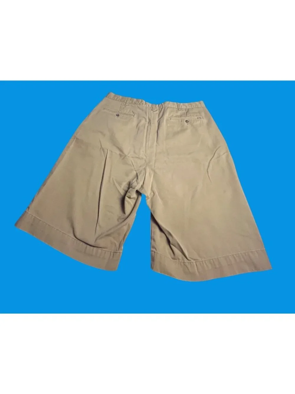 Polo Ralph Lauren Mens Classic Fit Khaki Chino Shorts 40T 100% Cotton Tall Long
